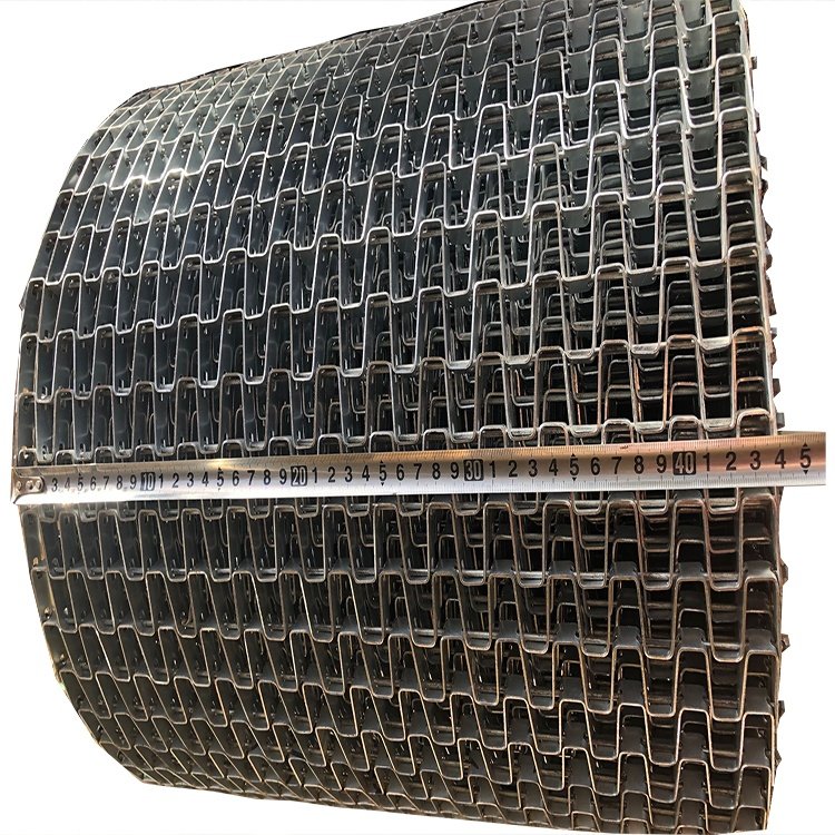 Stainless Steel Horseshoe Wire Conveyor Belt / Metal Honeycomb Conveyor Belt For Food Processing