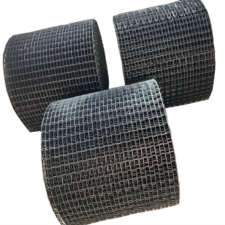 Stainless Steel Horseshoe Wire Conveyor Belt / Metal Honeycomb Conveyor Belt For Food Processing