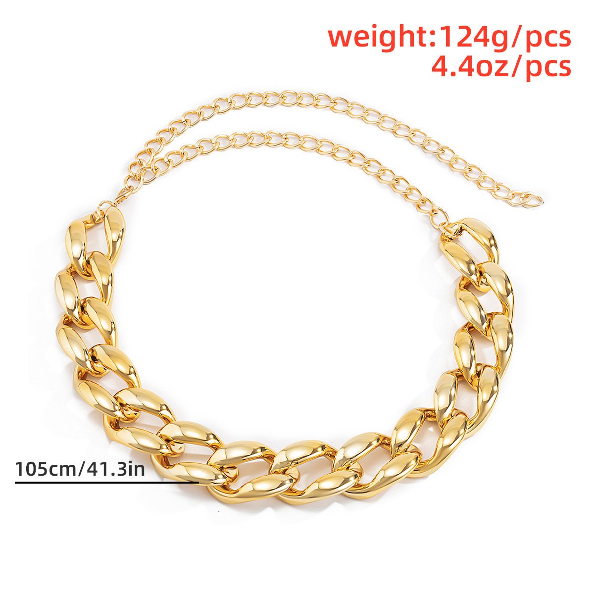 Fashion Vintage Gold Chain Belt High Quality Adjustable Punk Belt Body Jewelry Hip Hop Cool Girl Metal Waist Belt