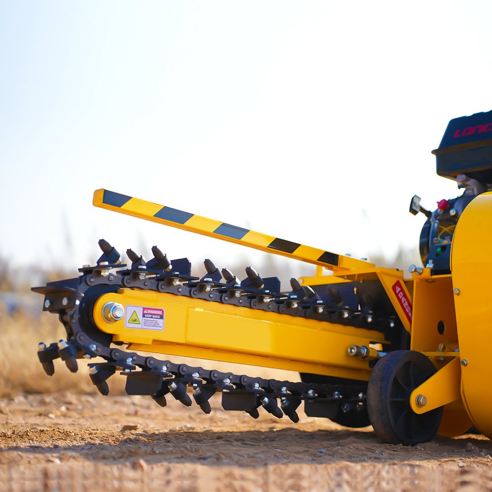 AUSTTER Briggs&Stratton /Ducar /Lifan /Loncin 15HP Gasoline Engine Rock Digger Small Chain Walking Mini Trencher