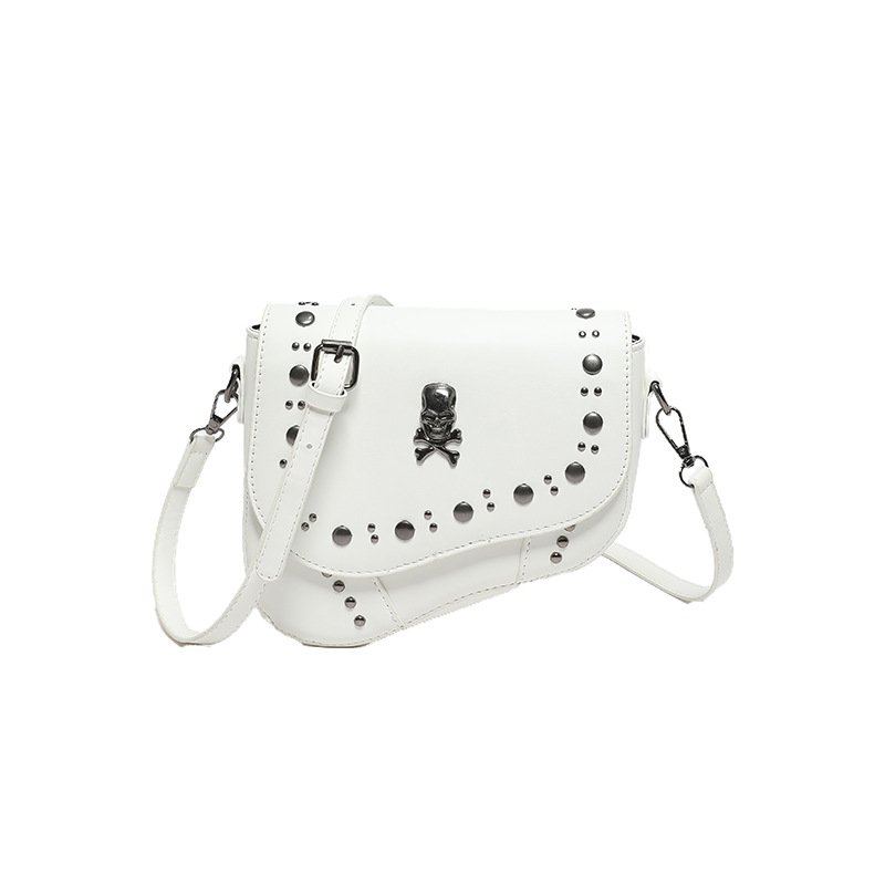 2024 New Arrivals Ladies Fashion Stylish Handbag Personalized PU Leather Skull Purse for Rave Festival Travel Party
