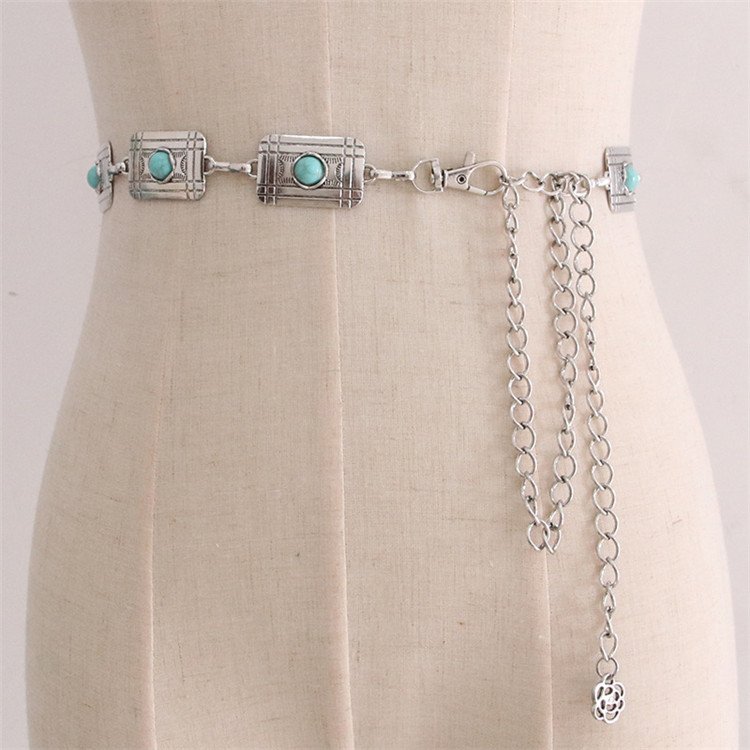 Female Metal Chain Woman Belt Gold Sexy Waist Belt Designer Fashion Chain Body Jewelry