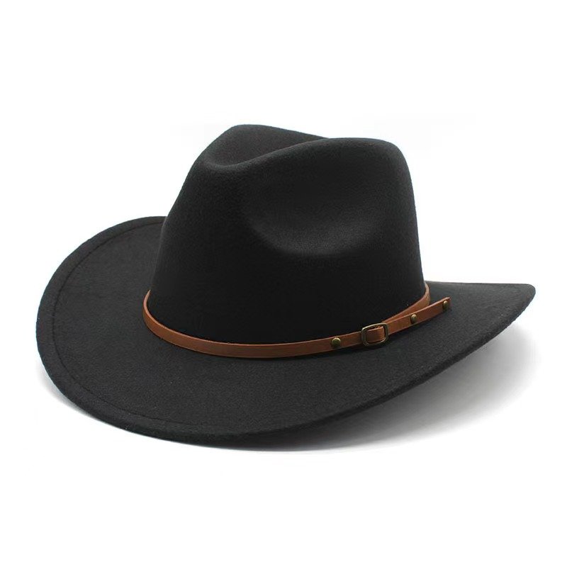 Luxury wool men western bands unisex texas bulk ranger keychain wholesale belt buckle cowboy fedora hats