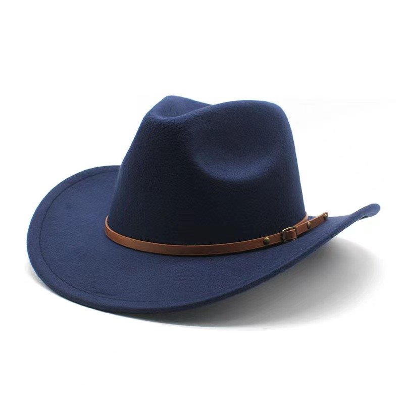 Luxury wool men western bands unisex texas bulk ranger keychain wholesale belt buckle cowboy fedora hats
