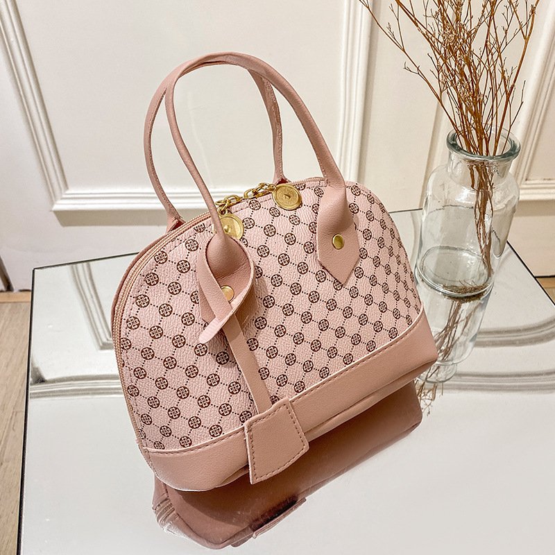 New Women Designer Mini Cute Print Ladies Pu Leather Shell Shape Hand Bag Purse Messenger Crossbody Shoulder Phone Bag
