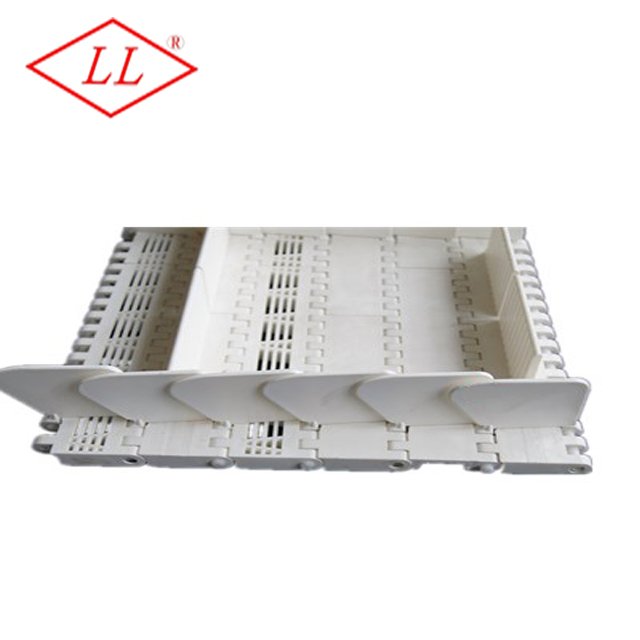 New Polypropylene Modular Belt with Cleat for Food Beverage Industry Plastic Chain Conveyor A-2 + A-3