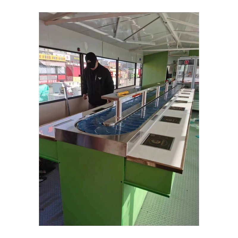 Sushi conveyor POM belt chain conveyor system sushi hot pot conveyor belt chain for restaurant