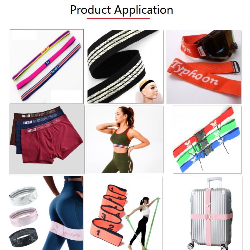 Factory Decoration for Waist Band Belt Elastic Band Chain Wave Elastic Tape Polyester Elastic Webbing