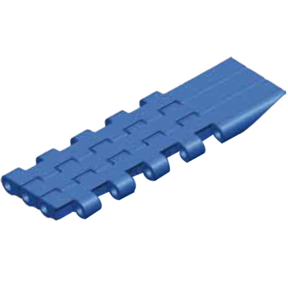 New Design Single Module Dynamic Heat Resistant Rubber Top Conveyor Transfer Plastic Modular Belt
