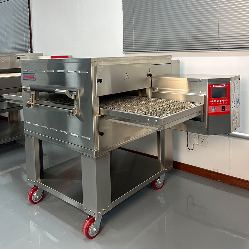 Chain Domino's Pizza Oven "Hot Air" Rolling Belt Commercial Oven Large Capacity Pizza Oven Conveyor Electric For Sale