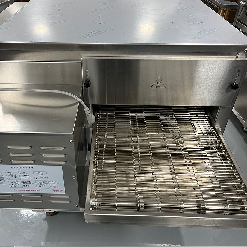 Chain Domino's Pizza Oven "Hot Air" Rolling Belt Commercial Oven Large Capacity Pizza Oven Conveyor Electric For Sale
