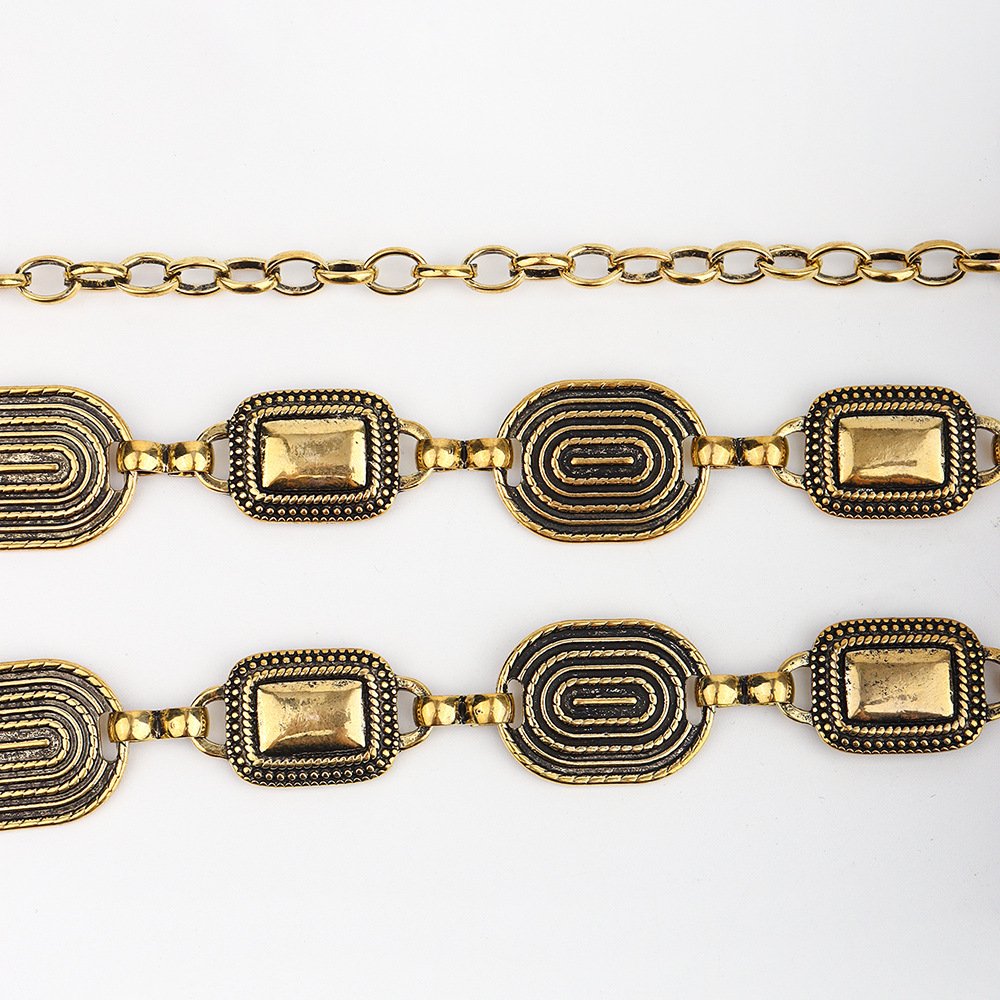 Waist chain women's Bohemian style fashion metal chain belt