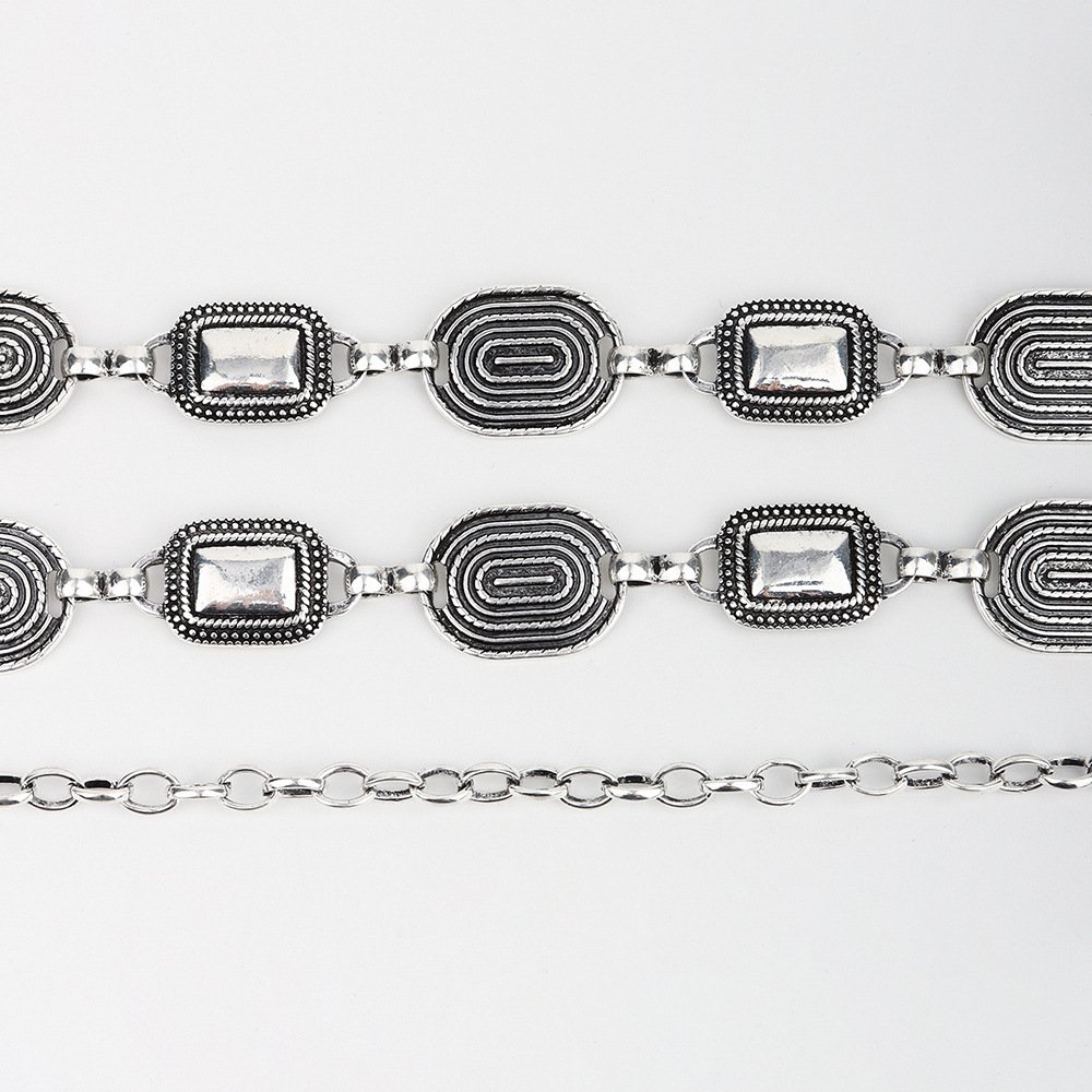 Waist chain women's Bohemian style fashion metal chain belt