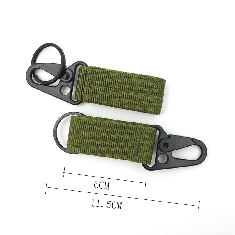 Cheap Outdoor sports Eagle Beak Carabiner Key chain Nylon Tactical Holder belts Keychain