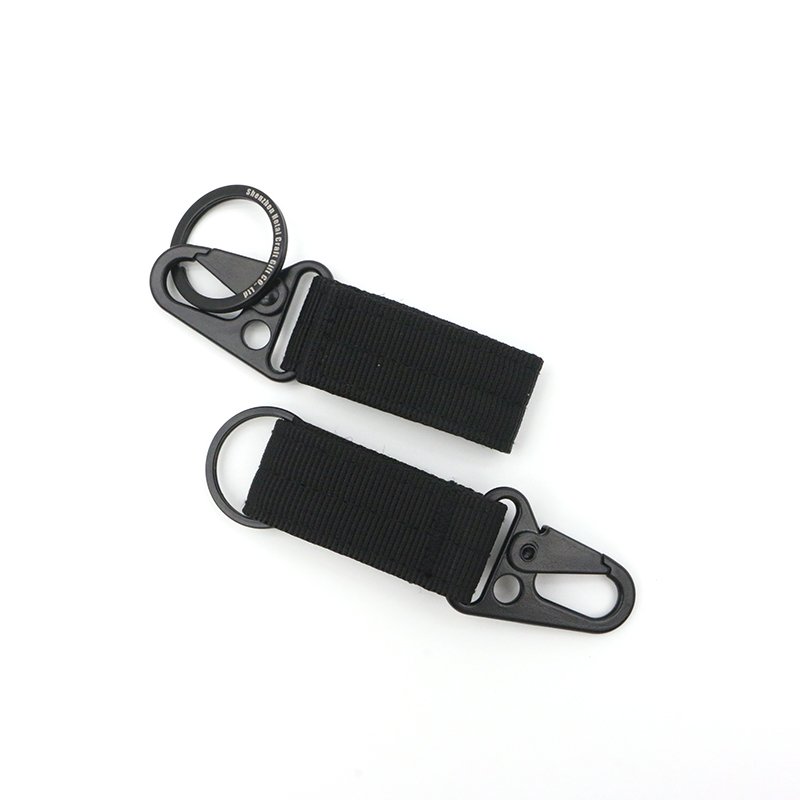 Cheap Outdoor sports Eagle Beak Carabiner Key chain Nylon Tactical Holder belts Keychain