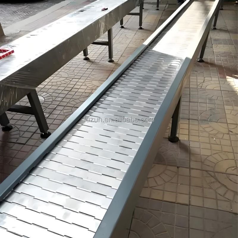 China Direct Sale AISI 304 Design-based Customization Hot Sales Hinged Chain Slats Belt for Hinged Plate Conveyor