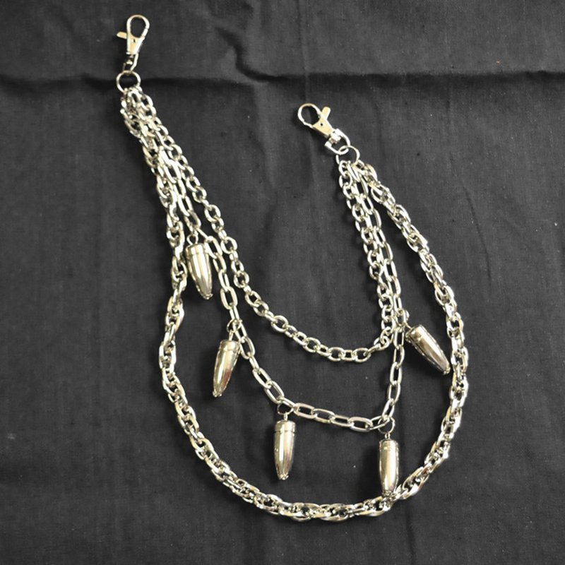 Wholesale New Fashion Jeans Accessory Chain Pants Chain Bullet Head Waist Chain Street Dance Punk Rock Jewelry (TC101)