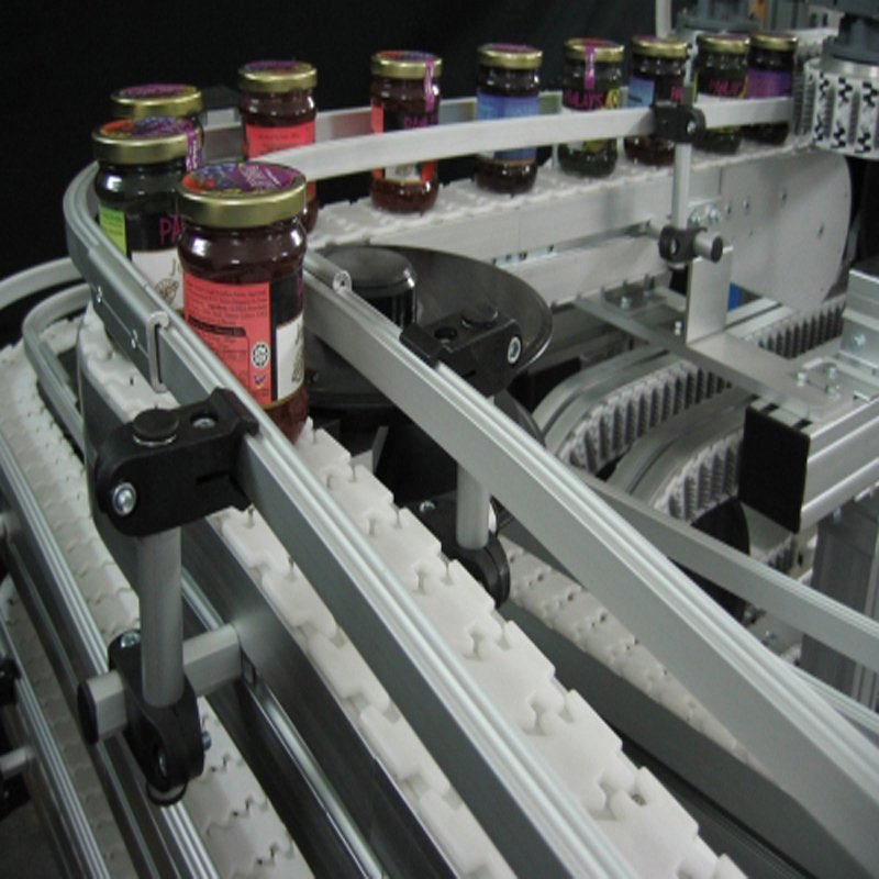 180degree turn flex winding U structure Modular Belt Conveyor