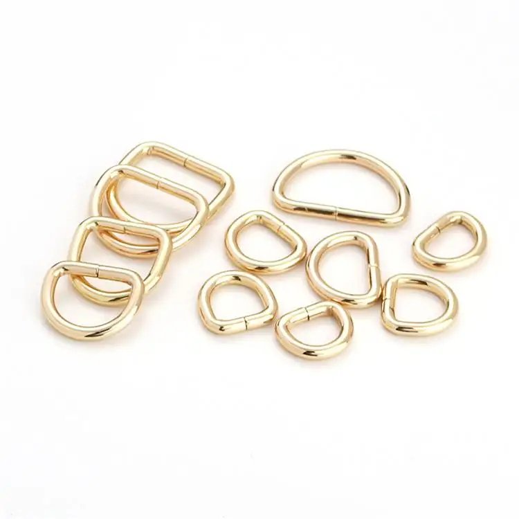 Handbag Hardware Accessories Bag Strap Dog Collar Webbing D Ring Buckle For Keychain Alloy Tactical Buckle D ring chain