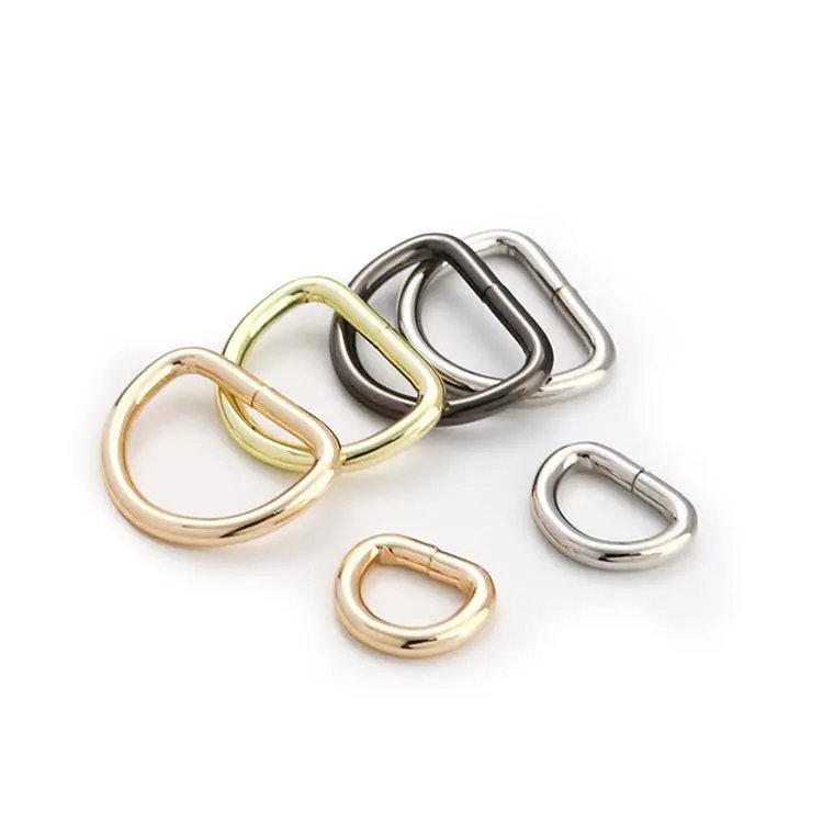 Handbag Hardware Accessories Bag Strap Dog Collar Webbing D Ring Buckle For Keychain Alloy Tactical Buckle D ring chain