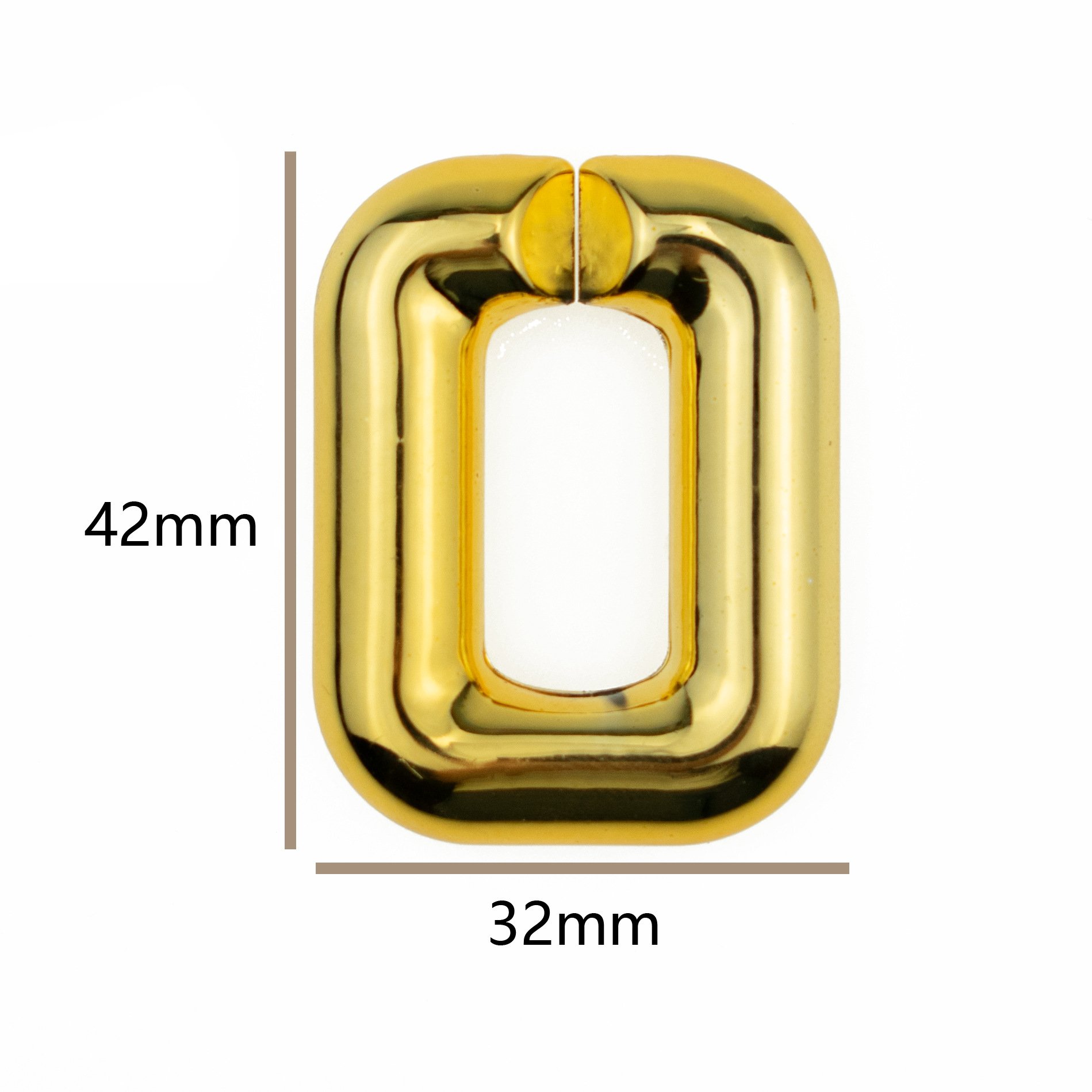 REWIN Bulk Fashion Rectangular Link Thick Bags Chain 43cm Short Wrist Plastic Handle for Wrinkled Cloud Women Bag