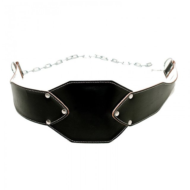New Product Powerlifting Buckle Dip Belt Fitness Gym Training Weight Lifting Belt with chain leather dip Belt