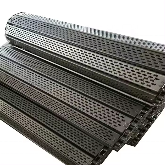 High Load Stainless Steel Perforated Plate Chain Conveyor Belt
