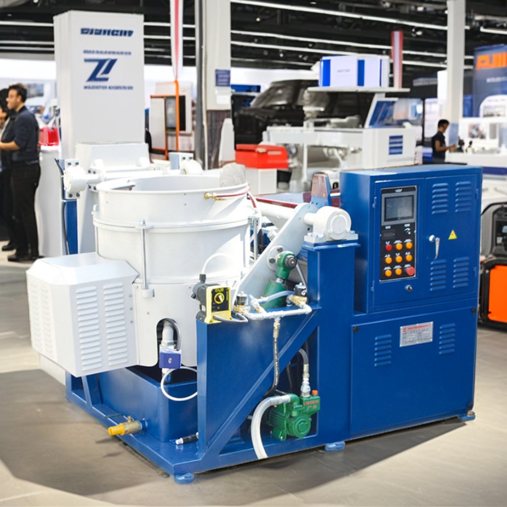 Automatic Turbo Belt Buckle Deburring Chain Parts Finishing Coin Blank Polishing Centrifugal Disc Finishing Machine System