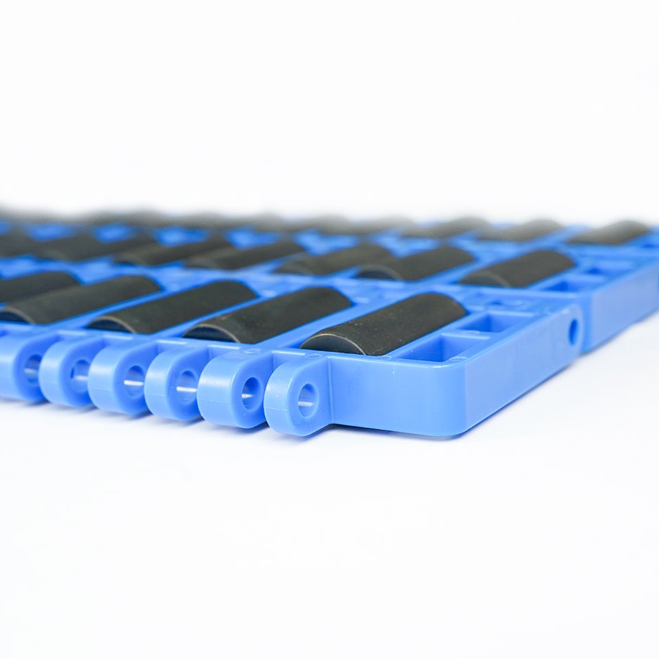 YONGLI Chain Plate Conveyor Belt Blue White Customized Plastic Modules Belt Sprocket Wheel For Corrugated Paper Industry