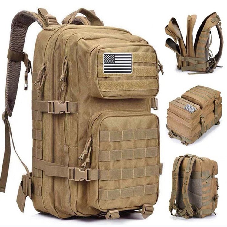 Large Capacity Hiking Tactic Multiple Color Camo 45L Molle Gym Bags Mochila Sport Rucksack Camouflage Tactical Backpack Outdoor