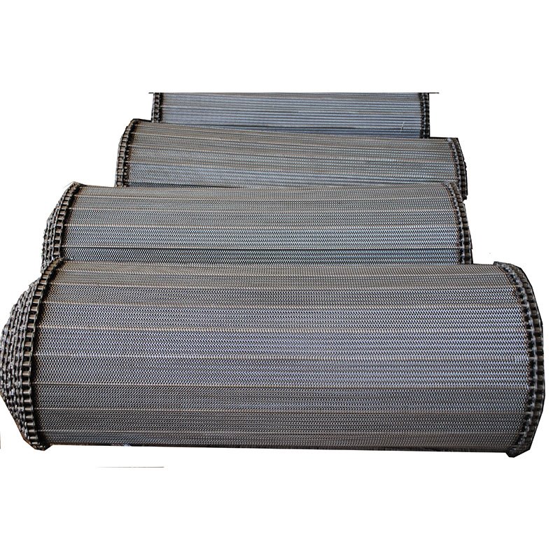 High temperature resistance stainless steel wire mesh chain conveyor belt used for instant noodles transport