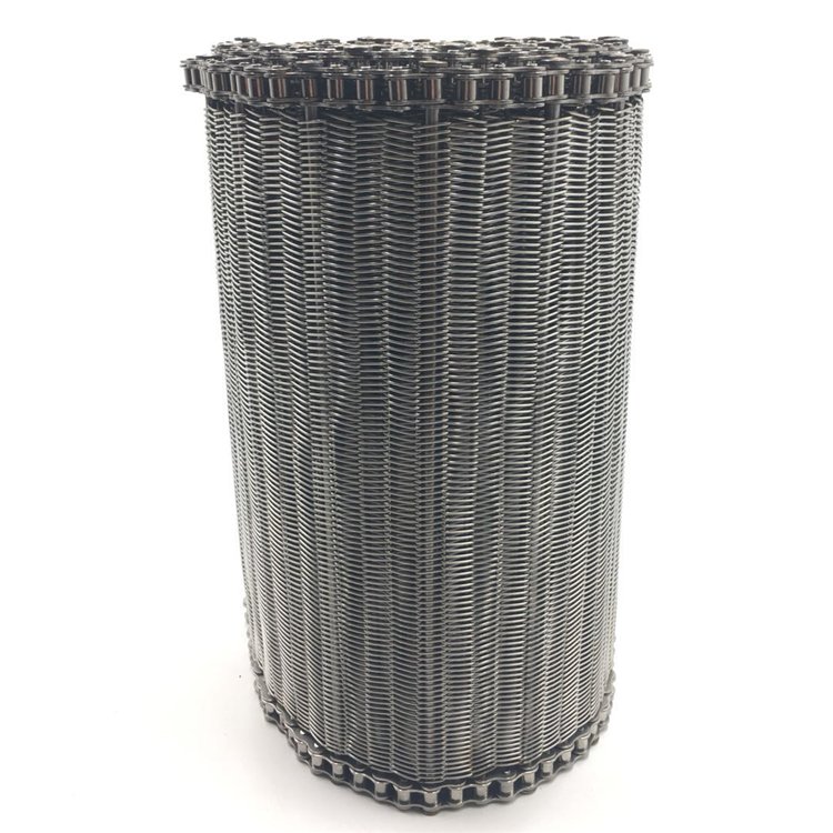 High temperature resistance stainless steel wire mesh chain conveyor belt used for instant noodles transport