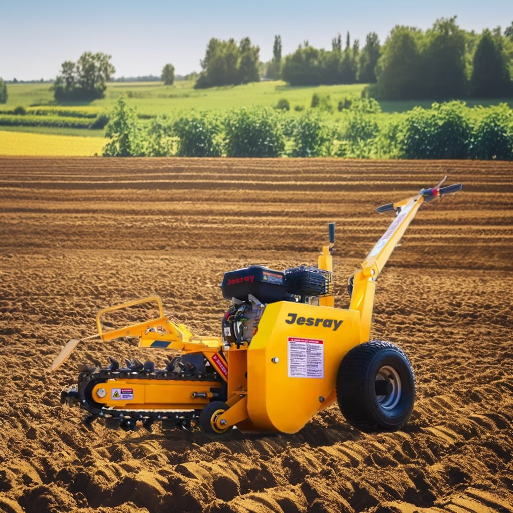 AUSTER 7HP Mini Trencher Machine New Construction Trench Digger from China Factory for Home Use