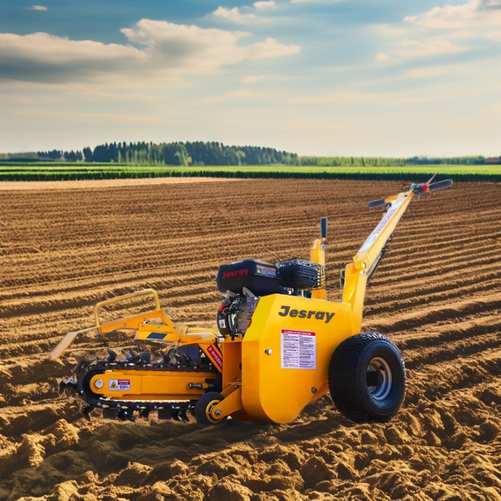 AUSTER 7HP Mini Trencher Machine New Construction Trench Digger from China Factory for Home Use