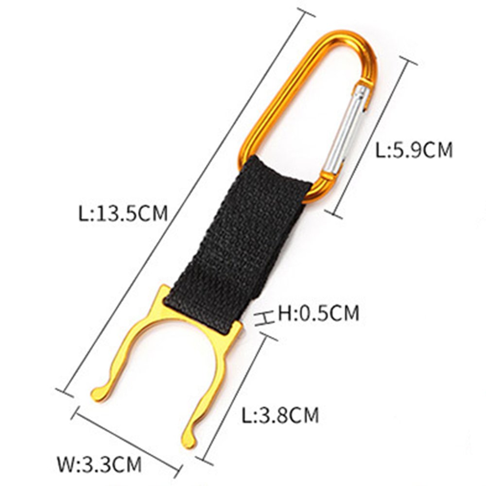 Water Bottle Buckles Keychain Carabiner Holder Hook Portable Hanging Drink Water Bottles Clips Tools Aluminum Alloy Belt Holders