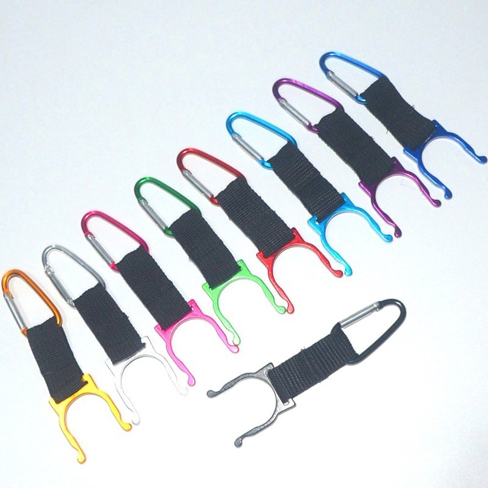Water Bottle Buckles Keychain Carabiner Holder Hook Portable Hanging Drink Water Bottles Clips Tools Aluminum Alloy Belt Holders