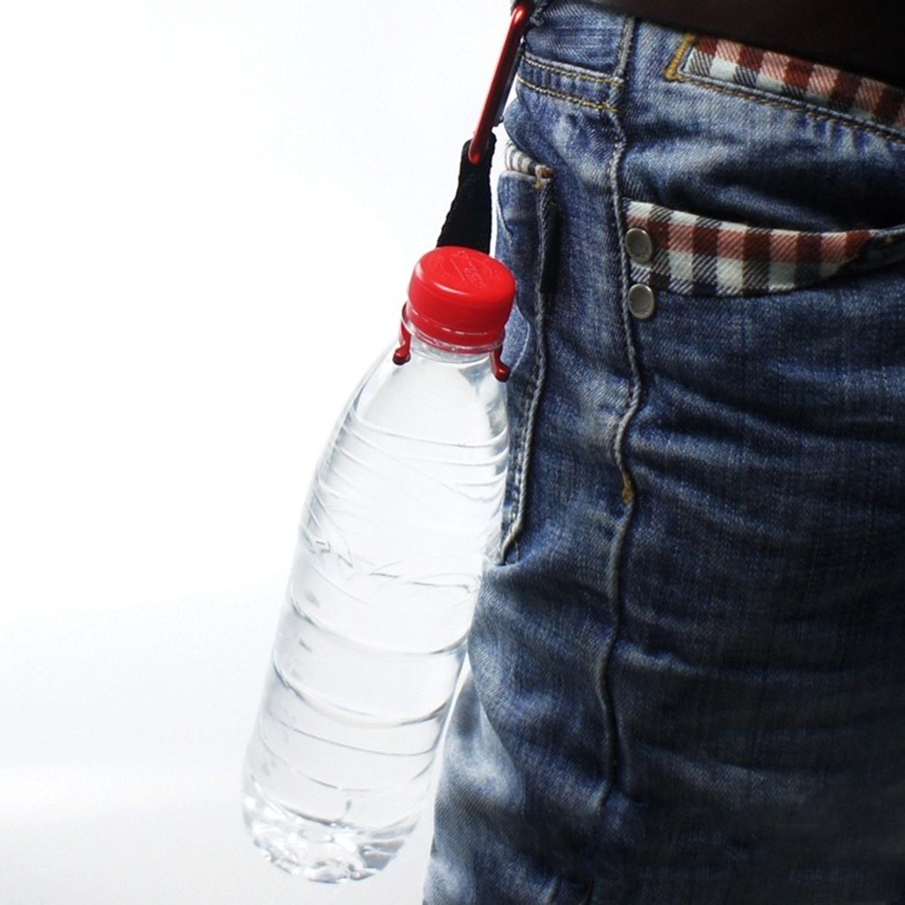 Water Bottle Buckles Keychain Carabiner Holder Hook Portable Hanging Drink Water Bottles Clips Tools Aluminum Alloy Belt Holders