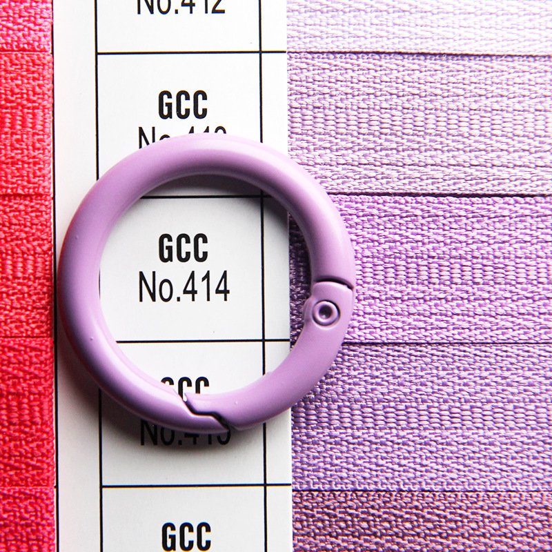 20mm round carabiner spring gate O ring openable key ring leather bag belt strap chain buckle snap clasp clip