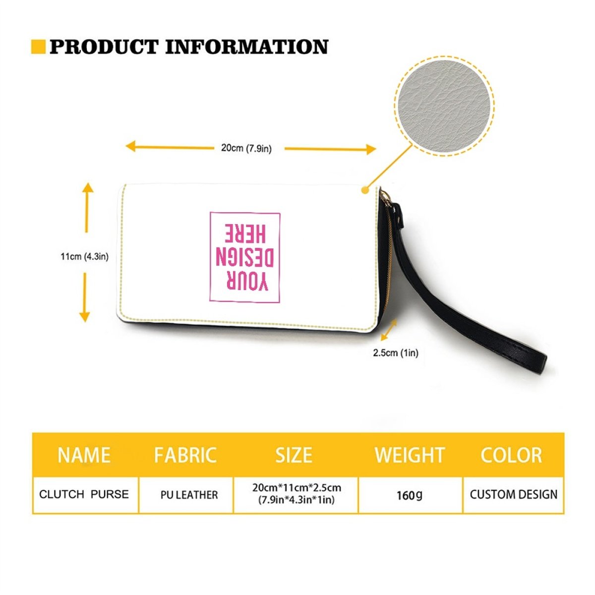 Hot Sale Portable Belt Wallet Hawaii Life Island Fashion Sea Urchin Prints Pu Leather Zipper Long Wallet Print On Demand