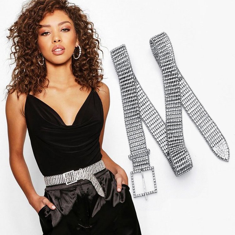 High Quality Brass Claw Chain Waist Band Shiny Waistband Casual Party Dress Decoration Belts Fashion Wedding Bridal Sash Belt