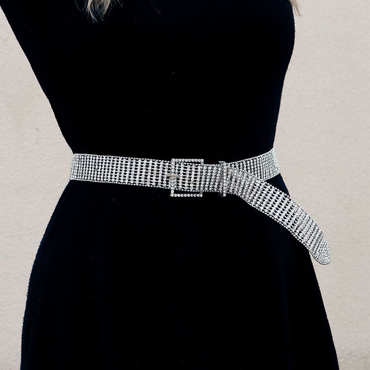 High Quality Brass Claw Chain Waist Band Shiny Waistband Casual Party Dress Decoration Belts Fashion Wedding Bridal Sash Belt