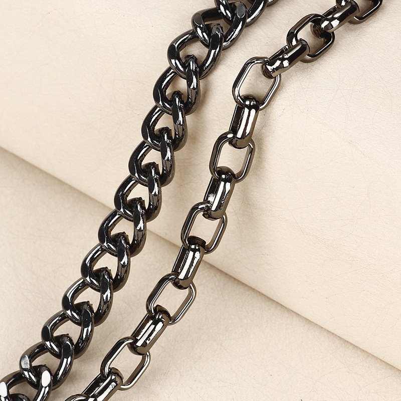 2023 Boy Retro Layer Hip Hop Metal Chain Belt With Ring Spike Black Punk Jeans Pants Metal Waist Pocket Chains Belts for Cowgirl