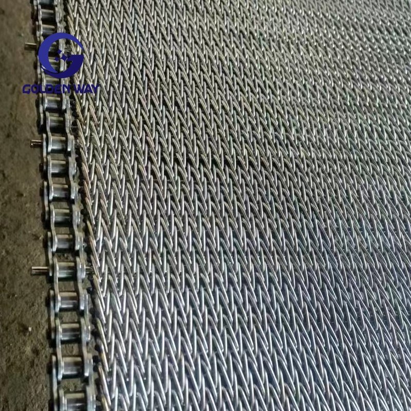 Wholesale Direct Sales Stainless Steel 304 High-temperature Compound Balanced Weave Conveyor Belt For Food Drying
