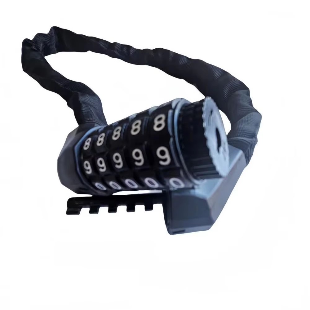 2024 anti-theft riding accessory motorbike customized Bike lock 5-digit code chain lock good quality
