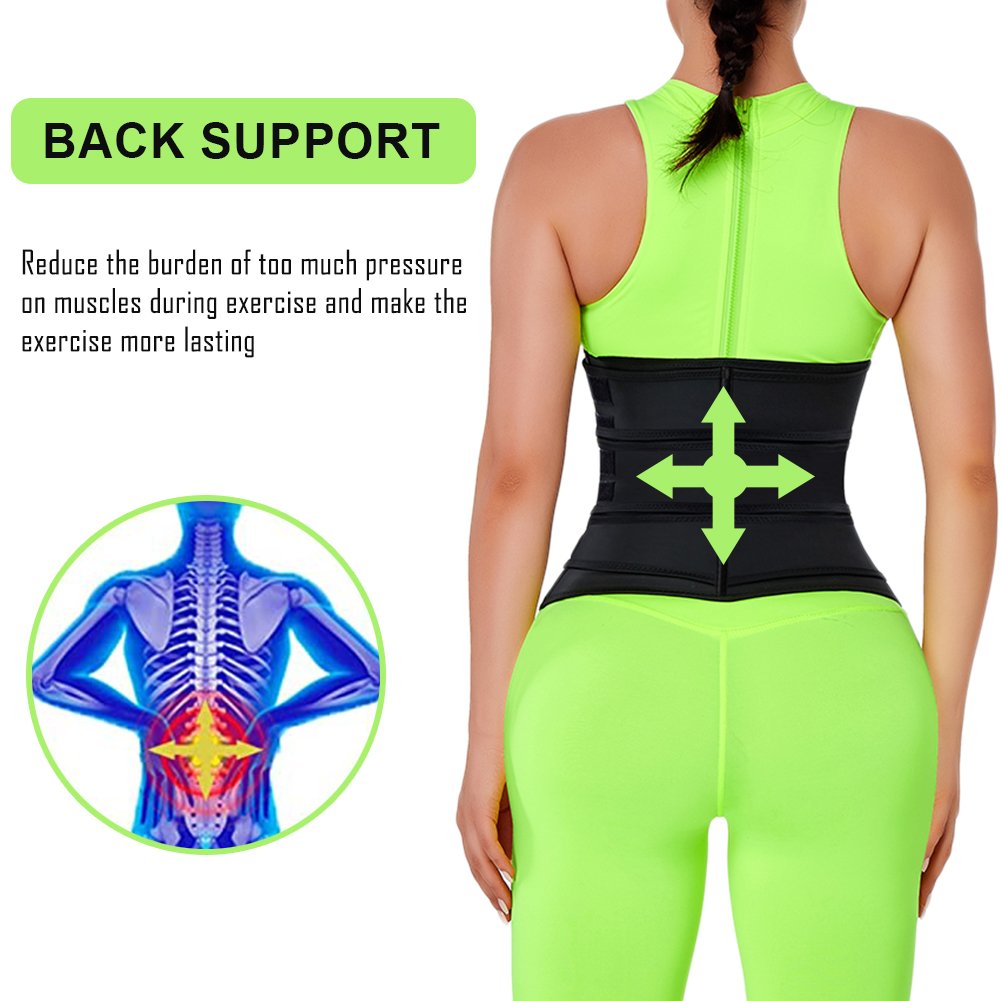 HEXIN Custom Womens Latex Waist Trainer with Three Belts Free Size Waist Trainer