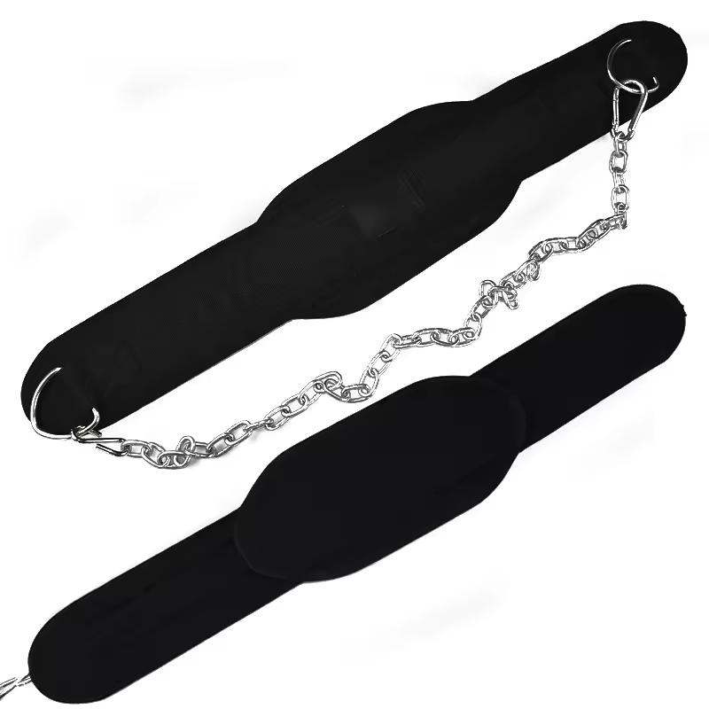 Heavy duty impregnated sling belt with chain suitable for men and women's fitness impregnated belt