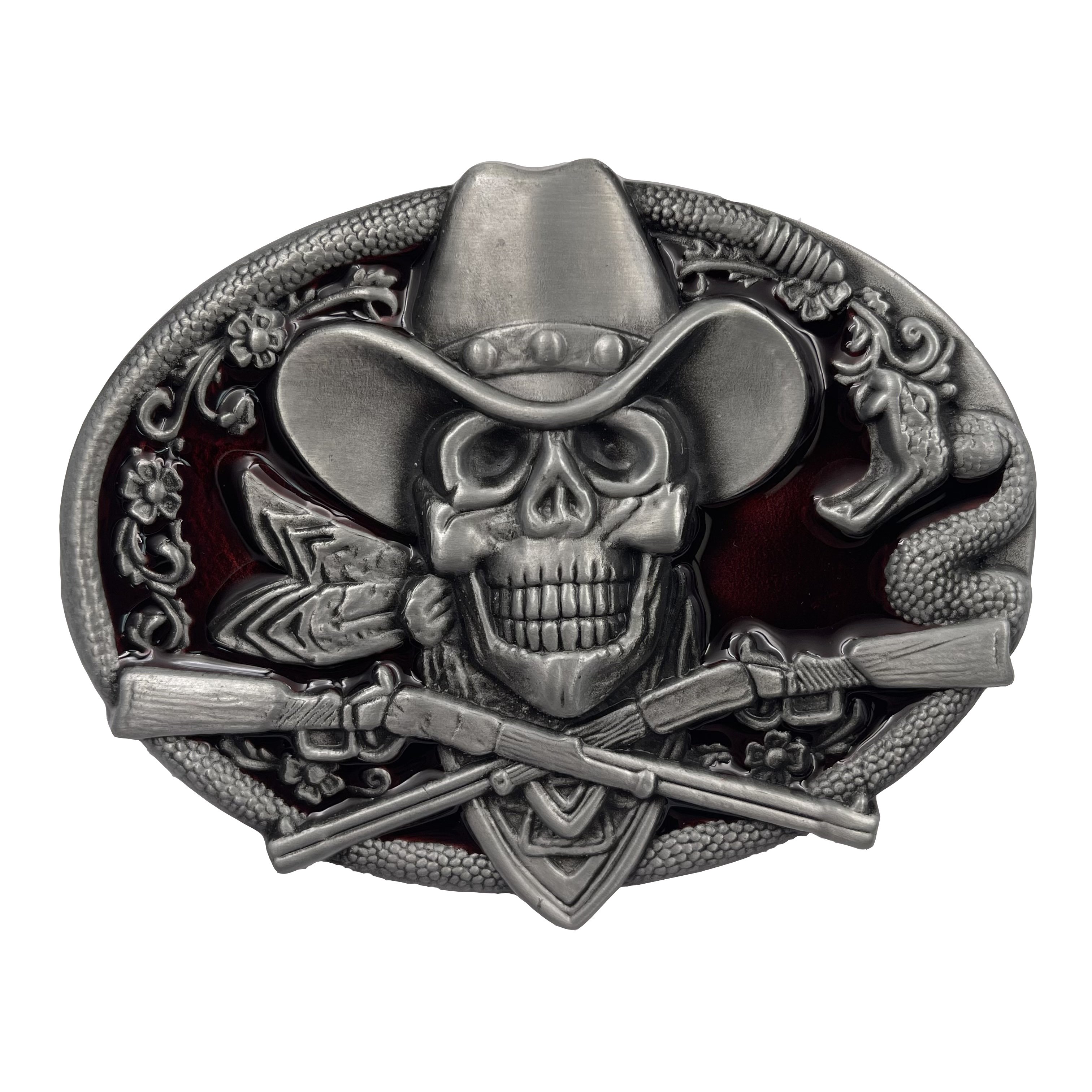 New Style Western Cowboy Style Supports Custom logo Wholesale High Quality Metal Zinc Alloy Belt Buckle
