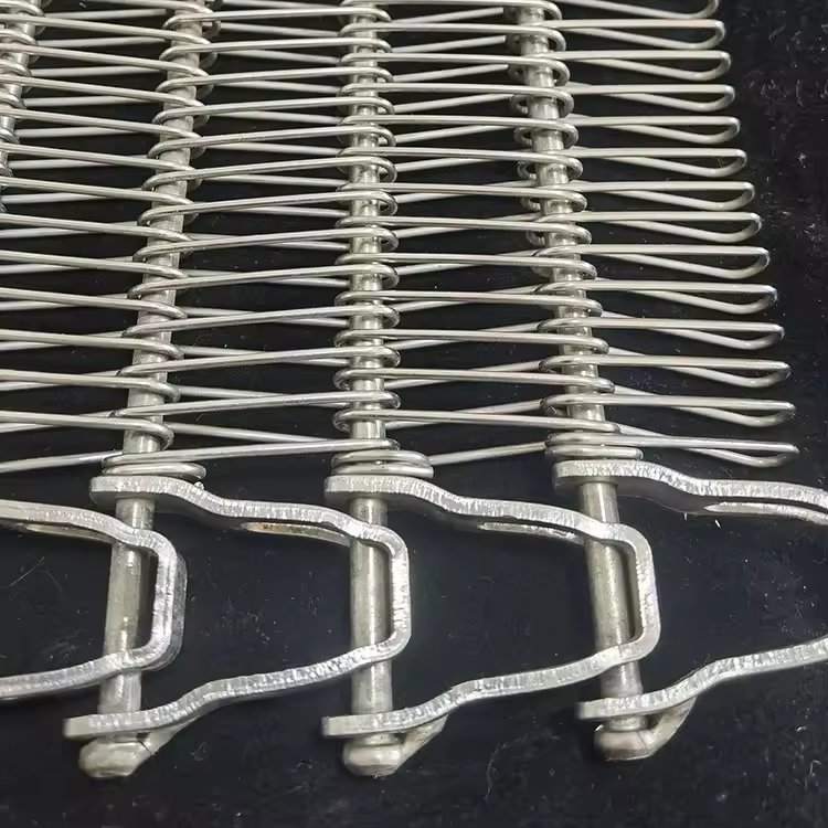 Stainless Steel Galvanized Spiral Wire Belt Sprocket Balanced Weave Wire Mesh Conveyor for Retail and Manufacturing Industries