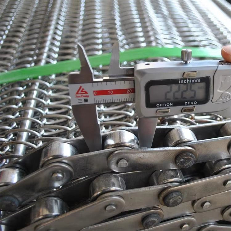 Stainless Steel Galvanized Spiral Wire Belt Sprocket Balanced Weave Wire Mesh Conveyor for Retail and Manufacturing Industries