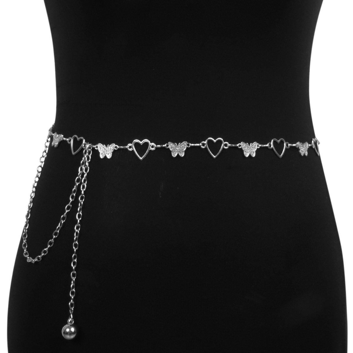 Fashion Girls Ladies Butterfly Waist Chain Women Sexy Body Chain Dress Belt